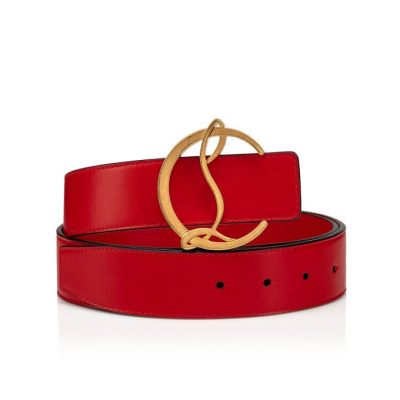 Cinturones W Cl Logo Christian Louboutin Mujer - Rojos/Dorados - 3140504BK01
